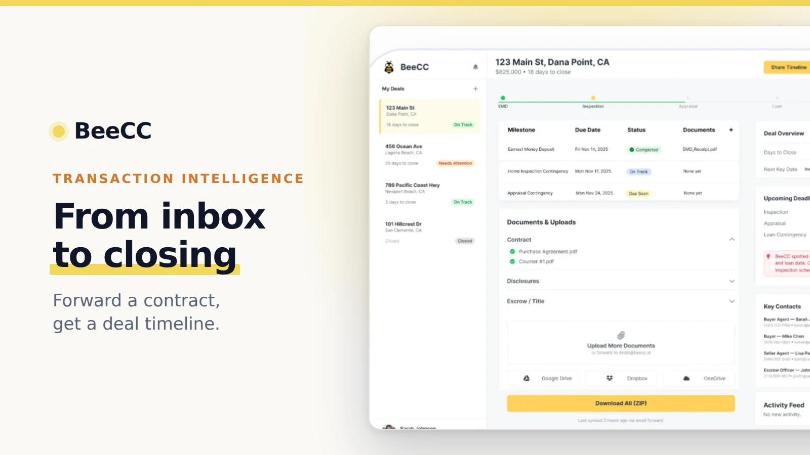 BeeCC: Real Estate Transaction Intelligence